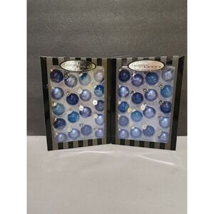 Celebrations By Christopher Radko Hand Crafted Glass 18 Mini Christmas Ornaments